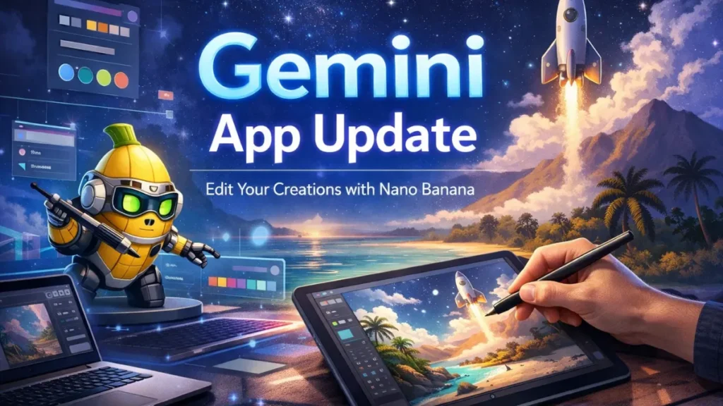 Gemini App Update: Edit Your Creations with Nano Banana by Drawing