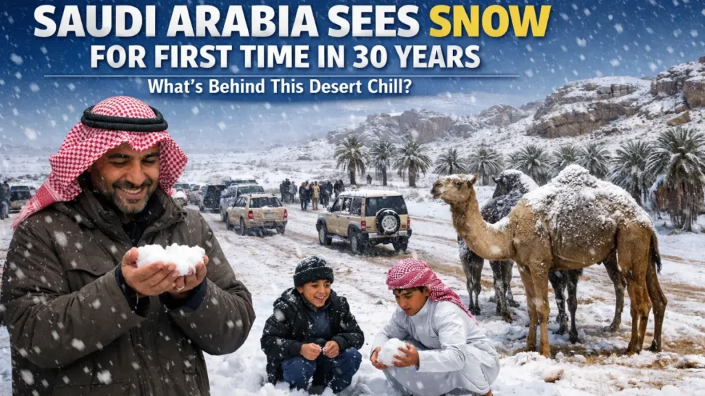 Saudi Arabia Sees Snow for First Time in 30 Years: What’s Behind This Desert Chill?