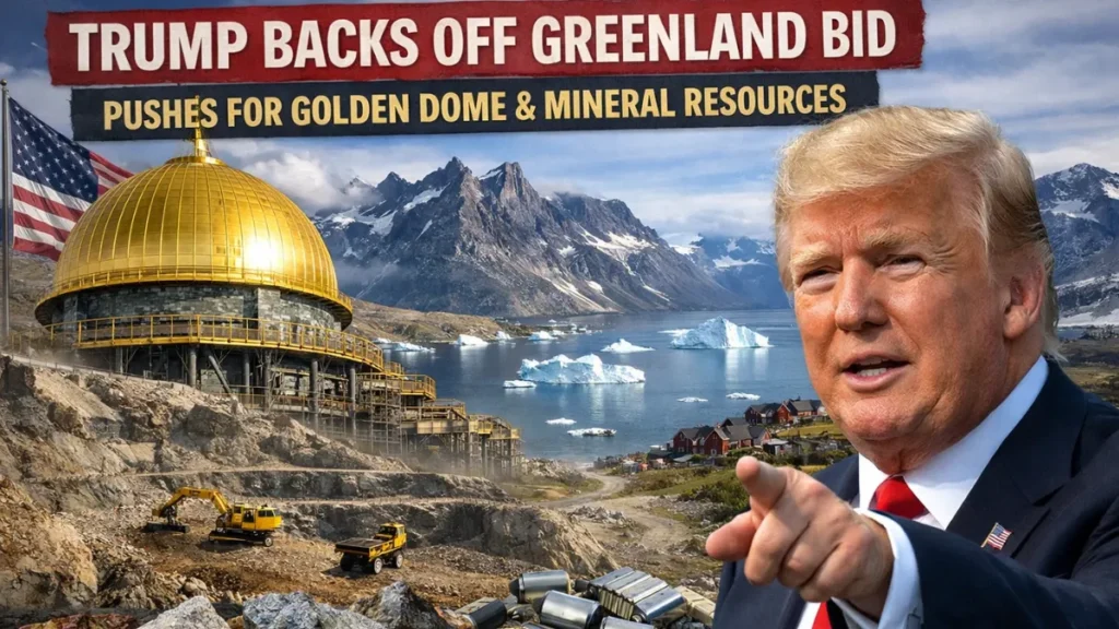 Trump Drops Threat on Greenland but Still Pushes Golden Dome and Critical Mineral Ambitions