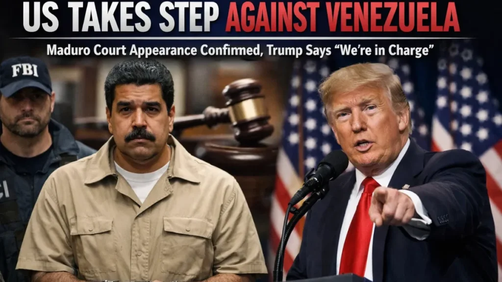 US Takes Step Against Venezuela: Maduro Court Appearance Confirmed, Trump Says ‘We’re in Charge’