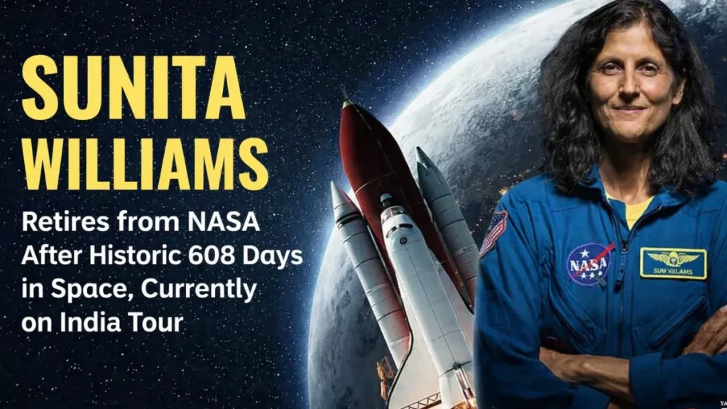 Sunita Williams Retires from NASA After Historic 608 Days in Space, Currently on India Tour